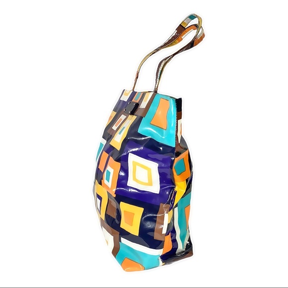 🎉2xHP🎉♠️KATE SPADE Geometric Pattern Large Bag - Picture 3 of 8